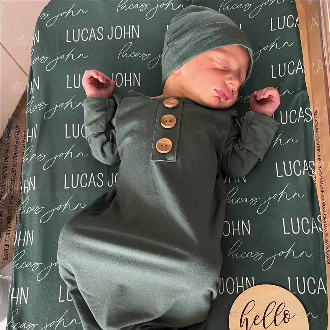 Tie knot online baby gown