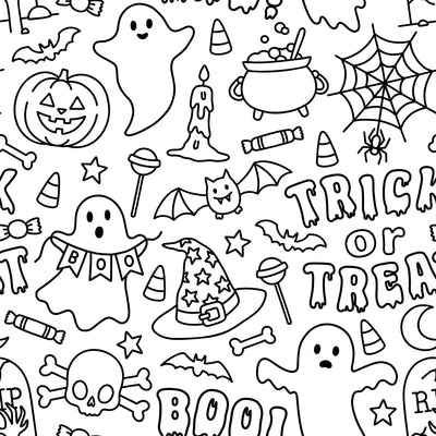 Colorable Halloween Two-Piece Pajama Set | No Tricks All Treats