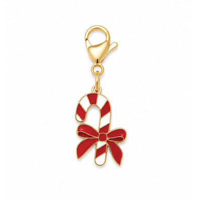 Pet Charm | Candy Cane with Bow