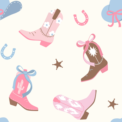 Boot Scootin' Two Piece Pajama Set | Pink