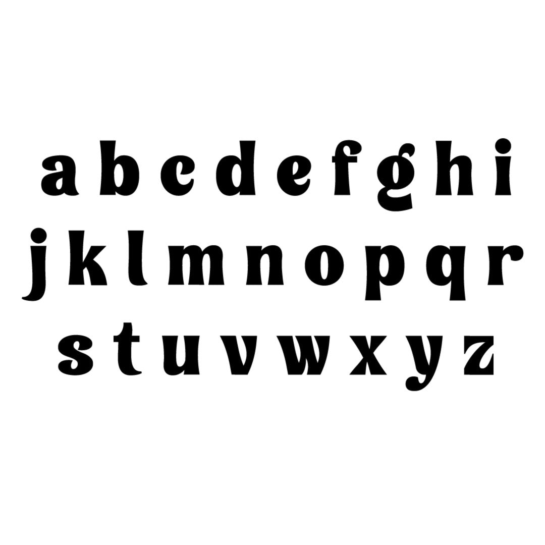murays regular lowercase font 
