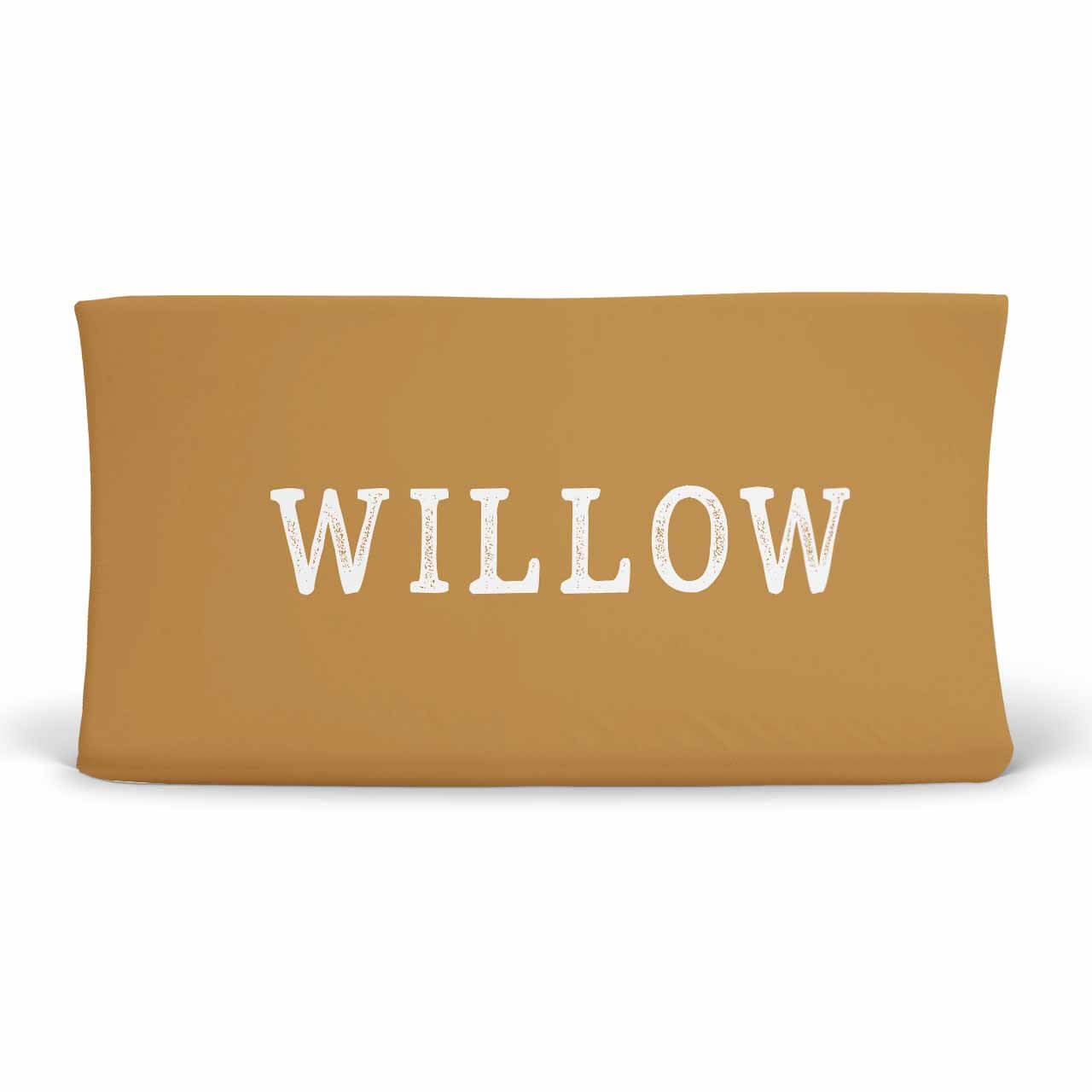 mustard personalized changing pad cover