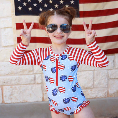 kids american flag sunglases 