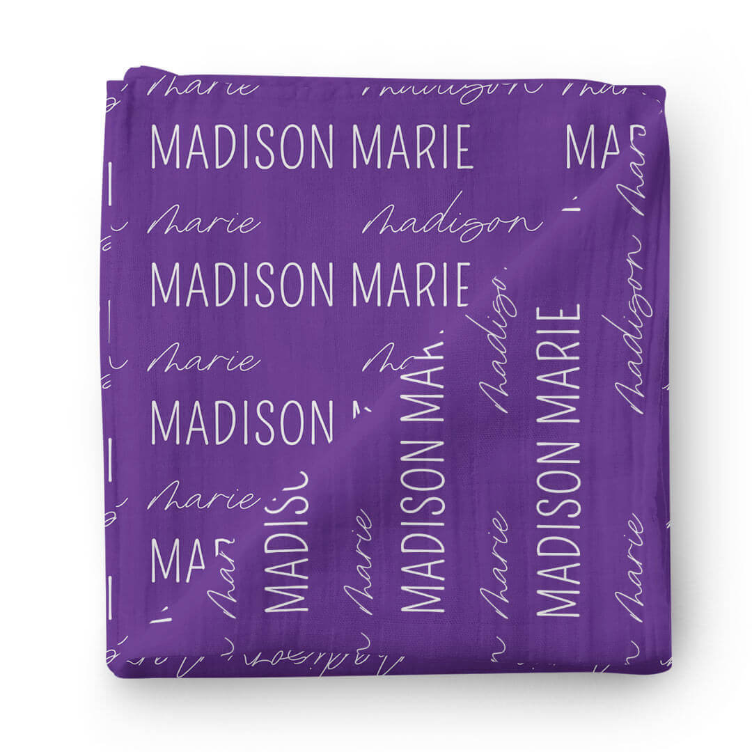 personalized-horned-frog-purple-baby-name-swaddle-blanket-caden-lane