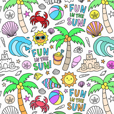 Colorable Two Piece Pajama Set | Beach Bash