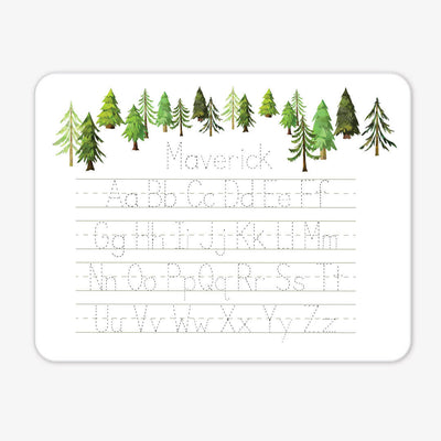 forest personalized alphabet whiteboard 