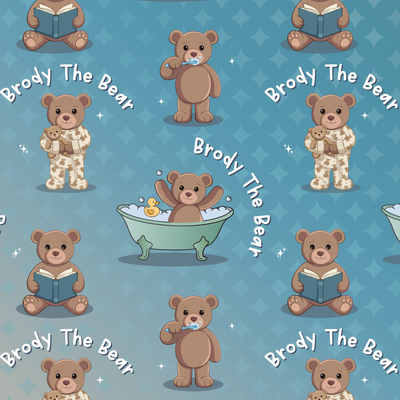 Cuddle Plush Friends Personalized Kids' Blanket | Brody Bear