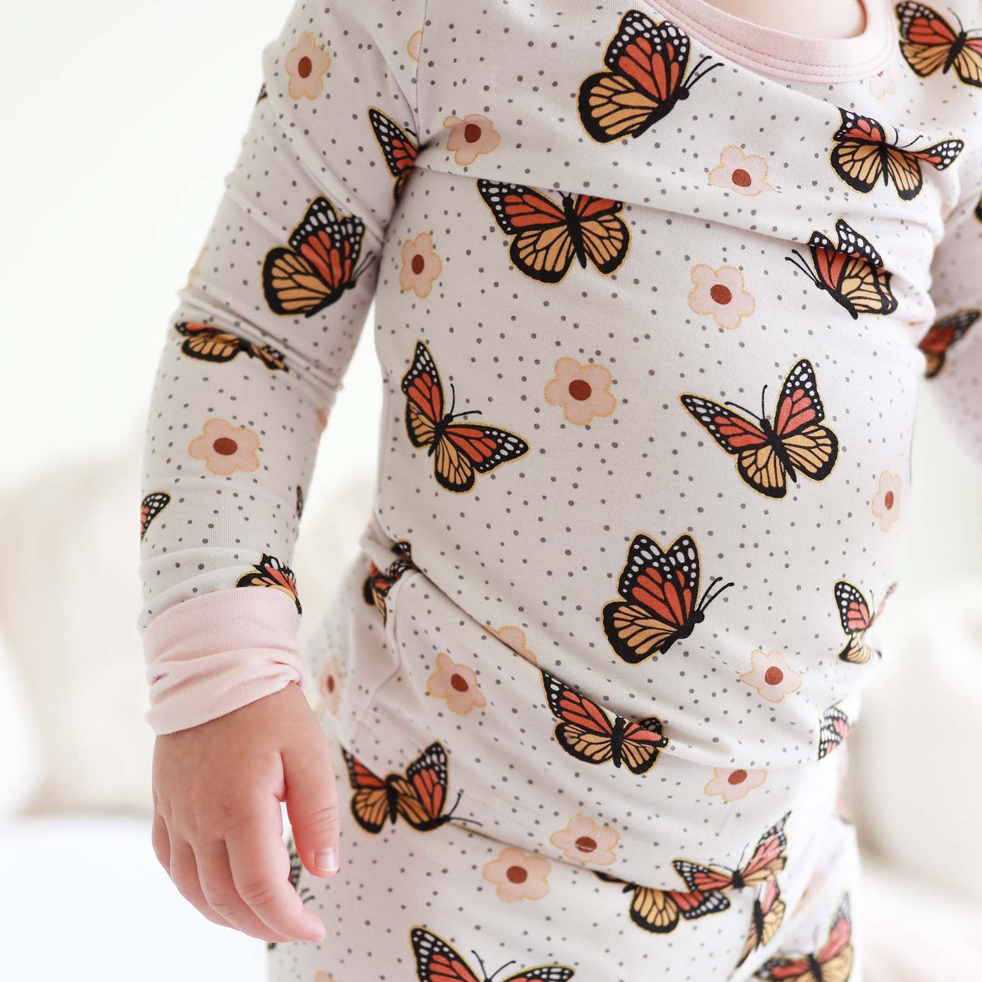 butterfly kisses two piece pajama set 