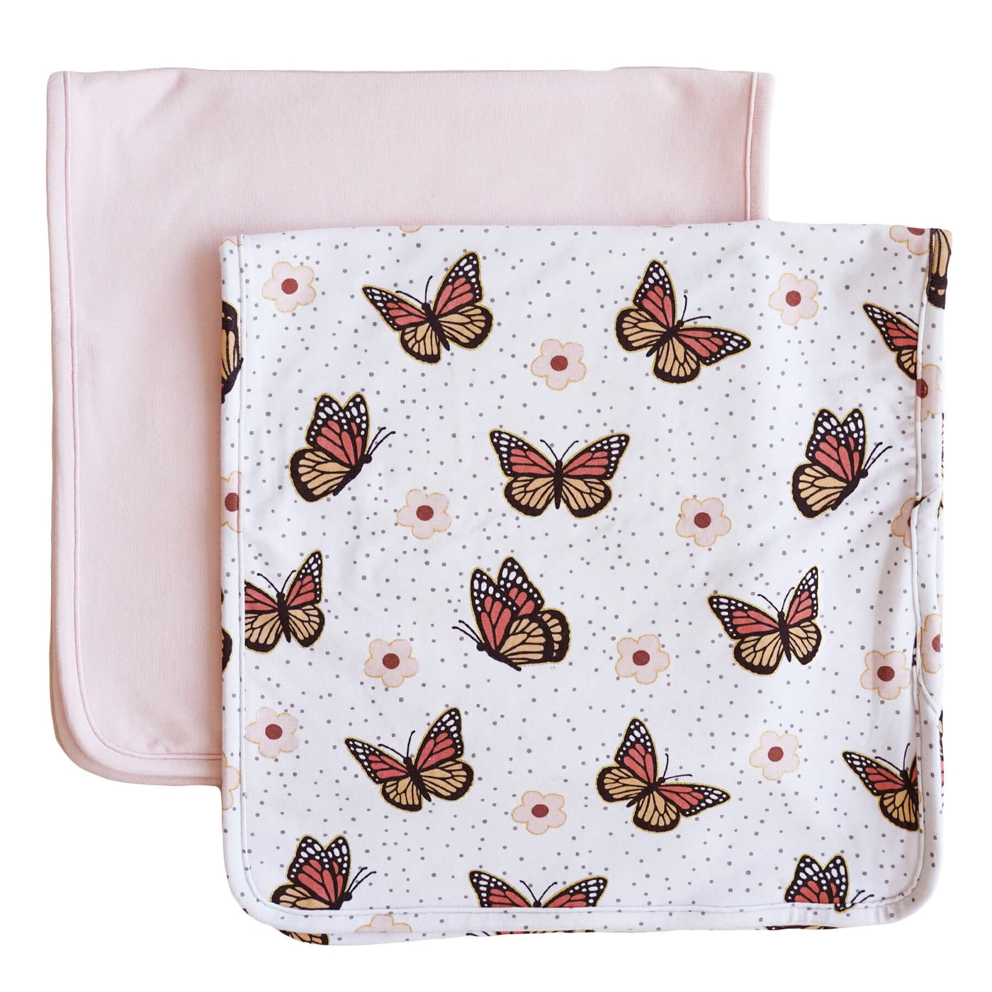 butterfly burp cloth set 