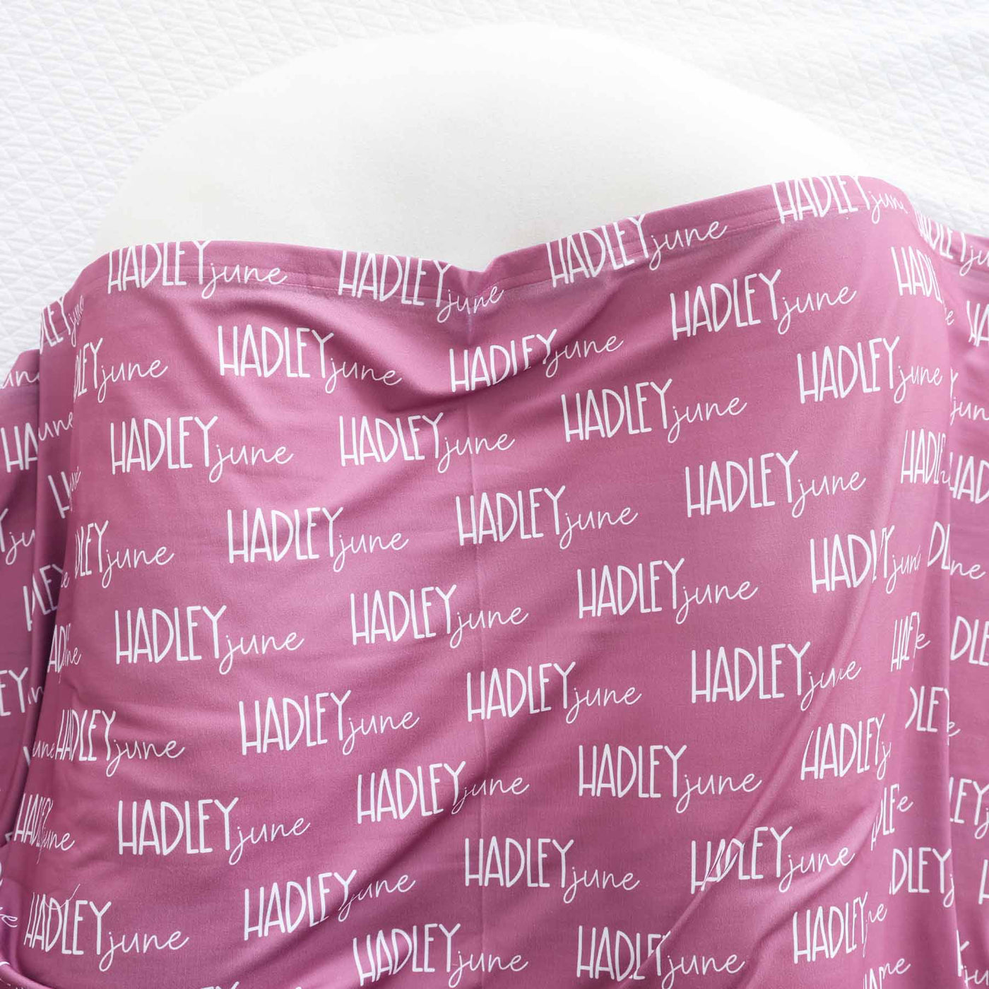 cherry personalized swaddle blanket 