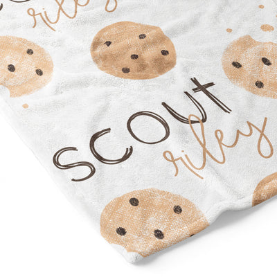 blanket for toddlers personalized with cookies 
