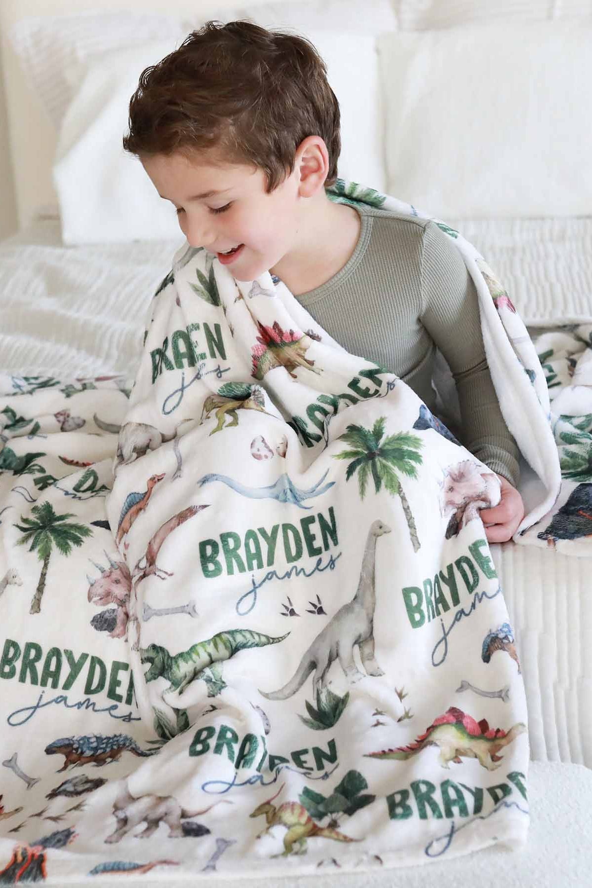 summer infant brayden crib manual Dino Tracks Personalized Kids Blanket