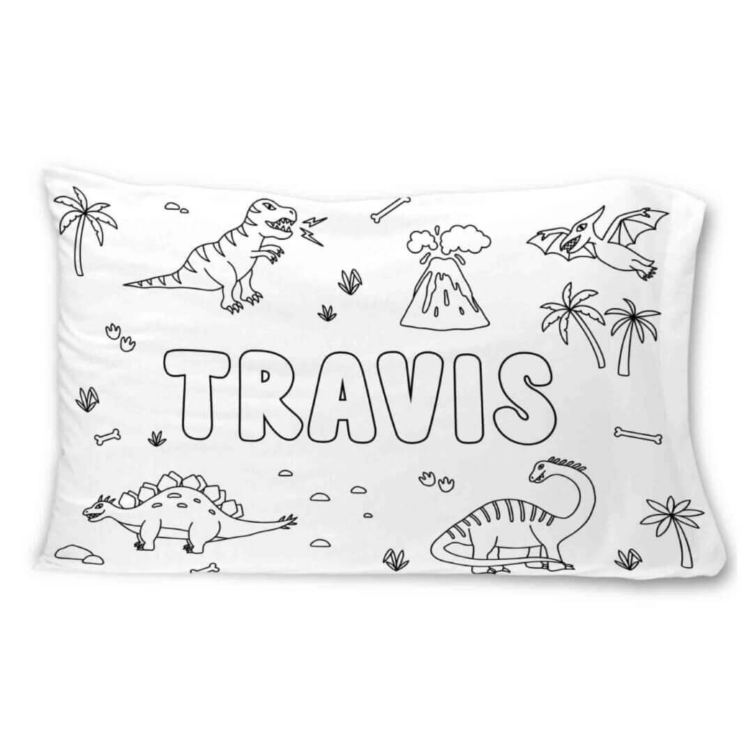 dinosaur personalized pillow cover