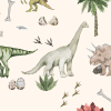 Dino Tracks Personalized Kids Blanket