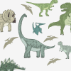 Dinosaur Friends Personalized Toddler Blanket