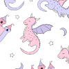 Dragon Adventure Personalized Kids Blanket | Pink