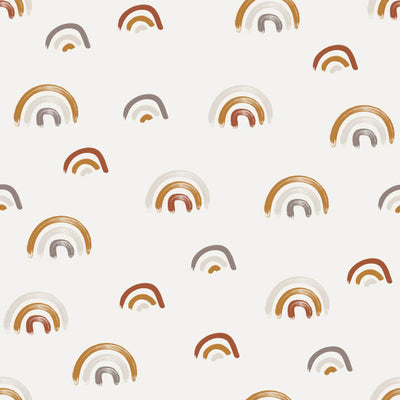 Cannon's Earthy Rainbow Personalized Swaddle Blanket