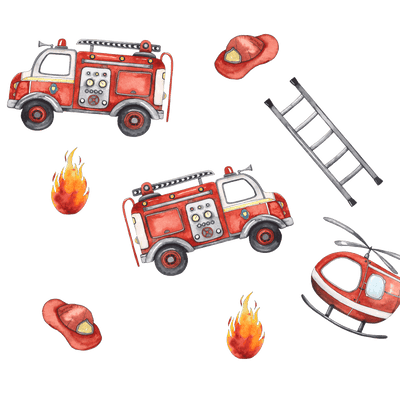 Firetrucks Personalized Toddler Blanket
