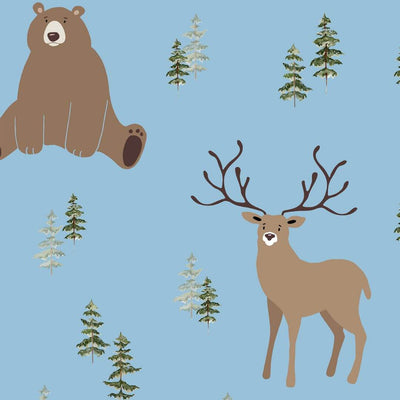 Forest Friends Personalized Baby Name Swaddle Blanket