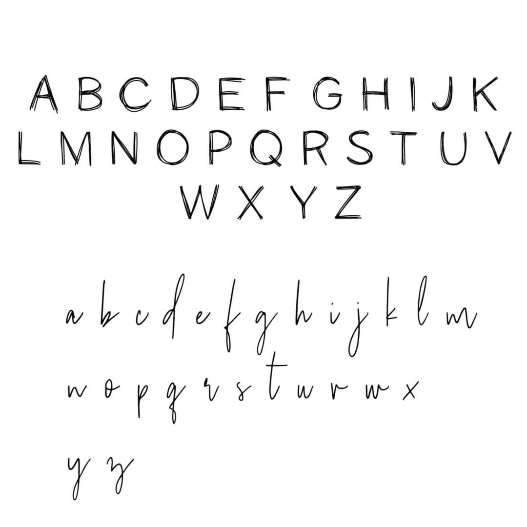 forest friends personalized font 