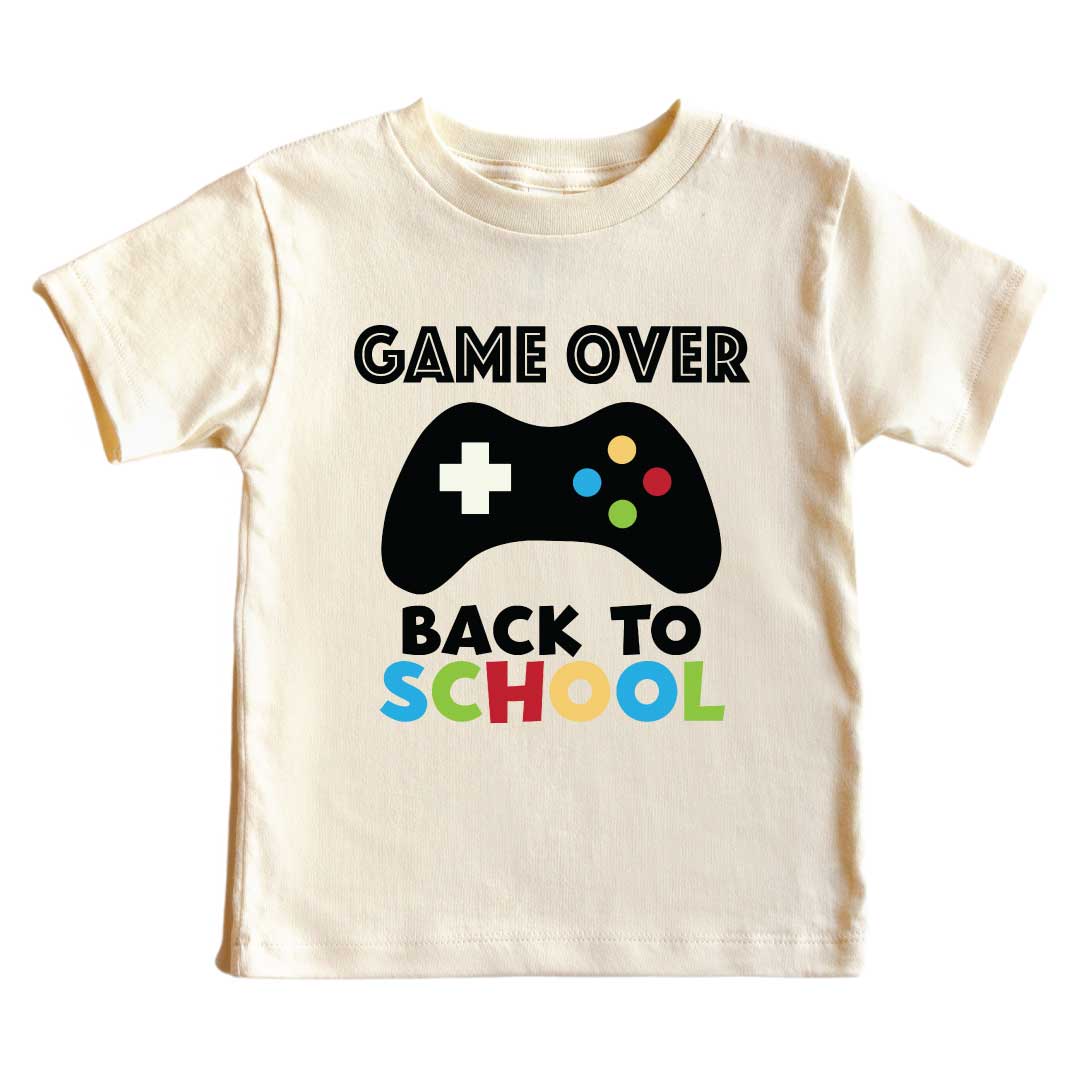 Game Over Kids Graphic Tee Natural โ Caden Lane