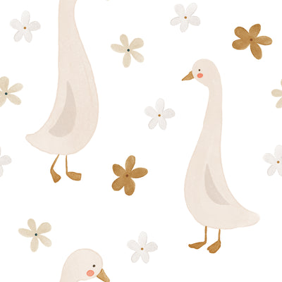 Duck Duck Goose Personalized Baby Name Swaddle Blanket