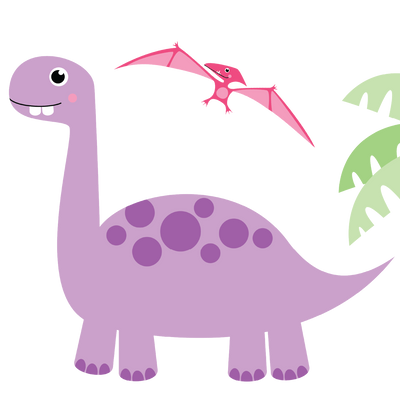 Happy Dinos Personalized Toddler Blanket | Pink