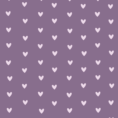 Custom Solid Color w/ Hearts Personalized Blanket | Dusty Purple