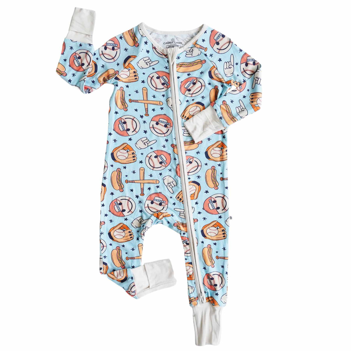 romper pajamas for toddlers baseball themed