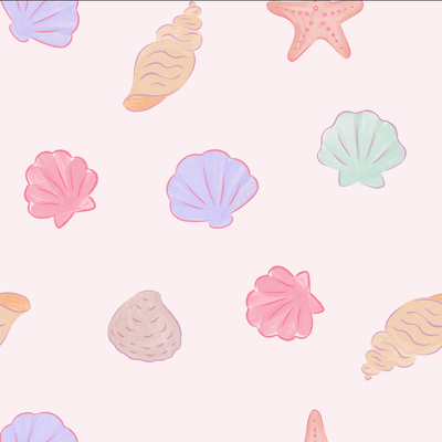Saltwater Shells Bamboo Waffle Ruffle Zipper Footie