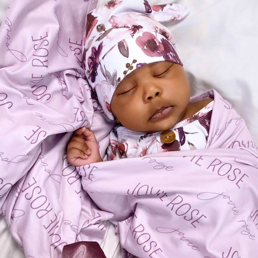 Personalized Baby Swaddle Wrap Swaddle Name Blanket Custom Name