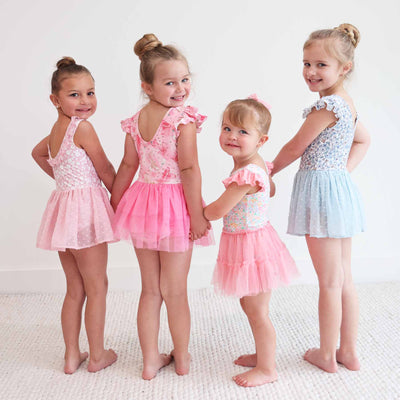 girls leotards with tulle skirts
