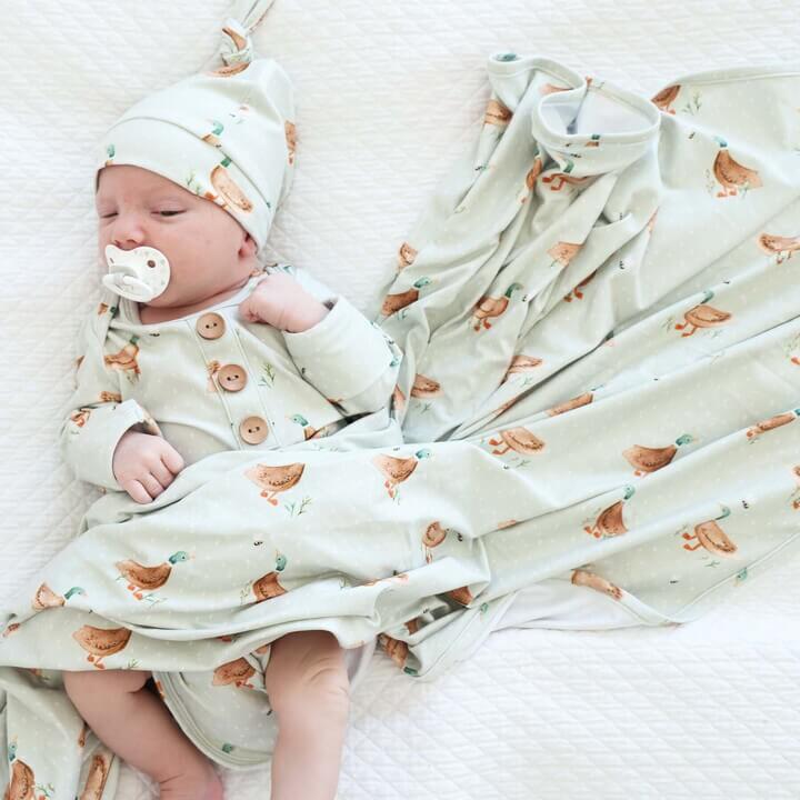 duck oversized swaddle blanket for baby 