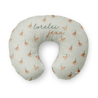 lucky ducky personalized nursing pillow cover 