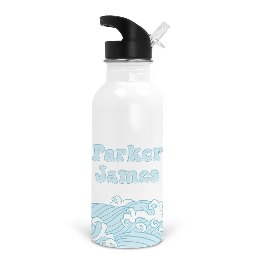 Personalized Wave Water Bottle