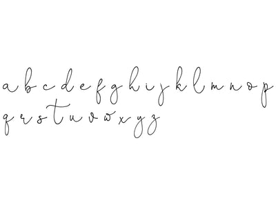 milestone calendar script font 