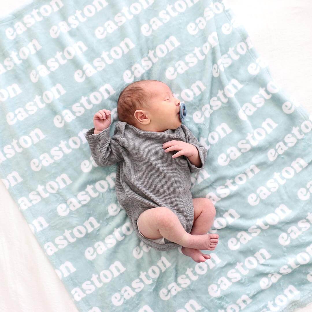 Personalized Color Blanket Mist Caden Lane