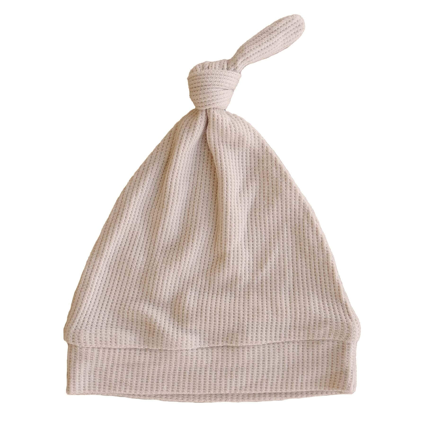 oatmeal waffle bamboo knotted hat