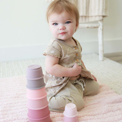 pink stacking cups for kids 