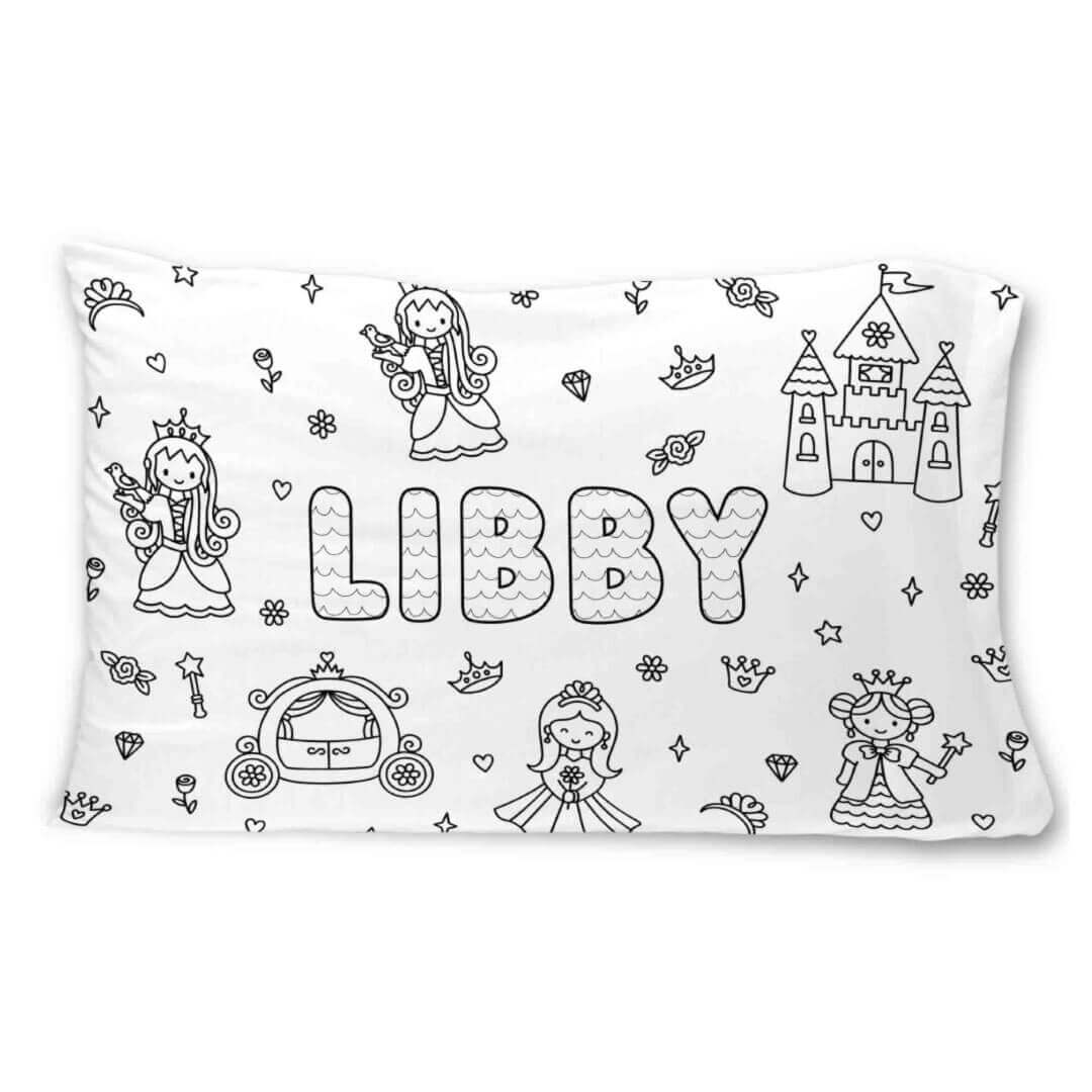 princess personalized pillow cover 