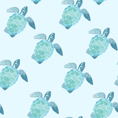 Tropical Turtles Personalized Kids Blanket