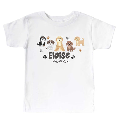 personalized puppy graphic tee