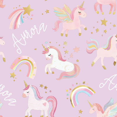 Personalized Kids Blanket | Rainbow Magic