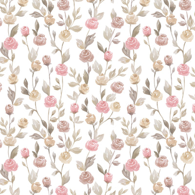 Remi's Rose Vines Personalized Baby Name Swaddle Blanket