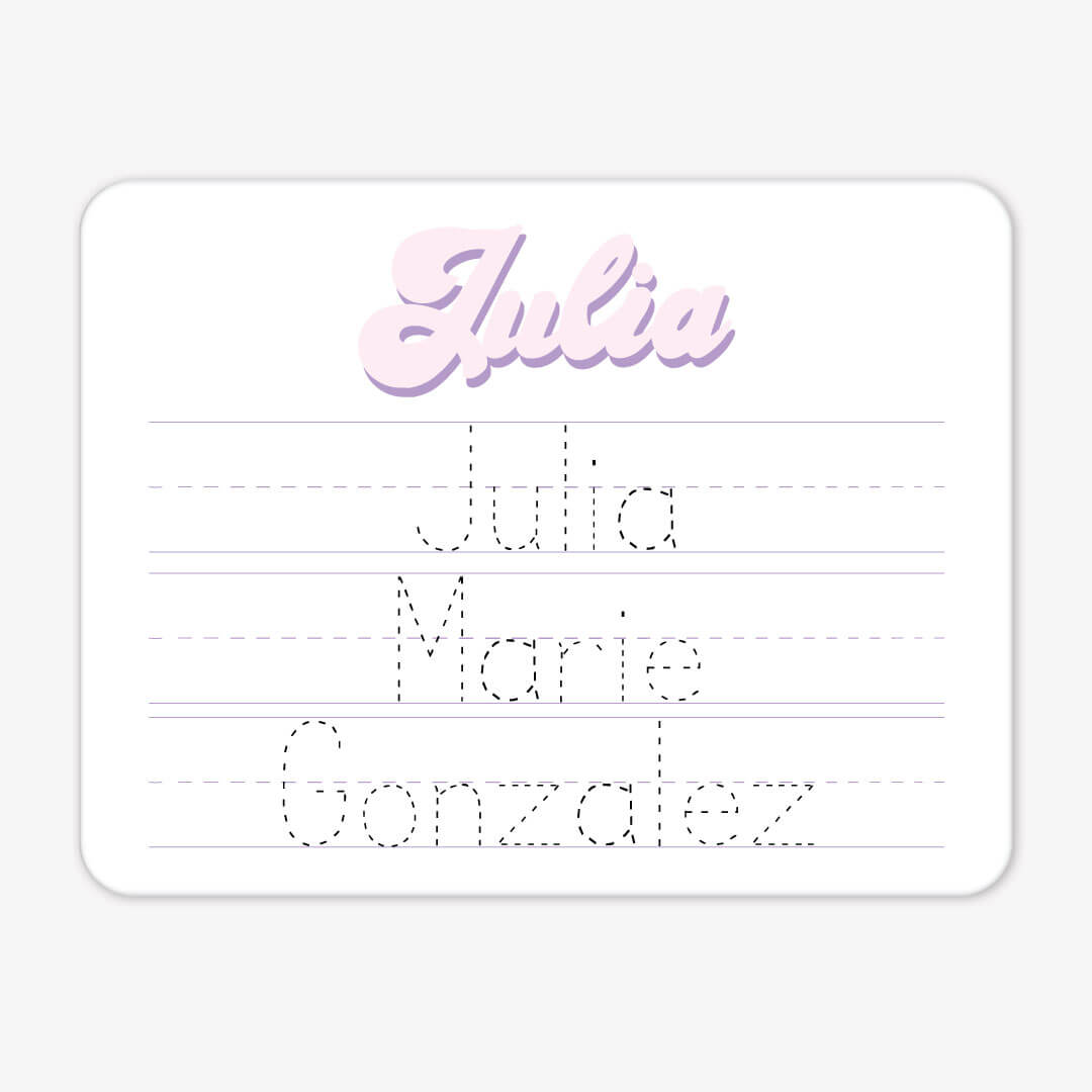 bubbly grape personalized whiteboard for kids 