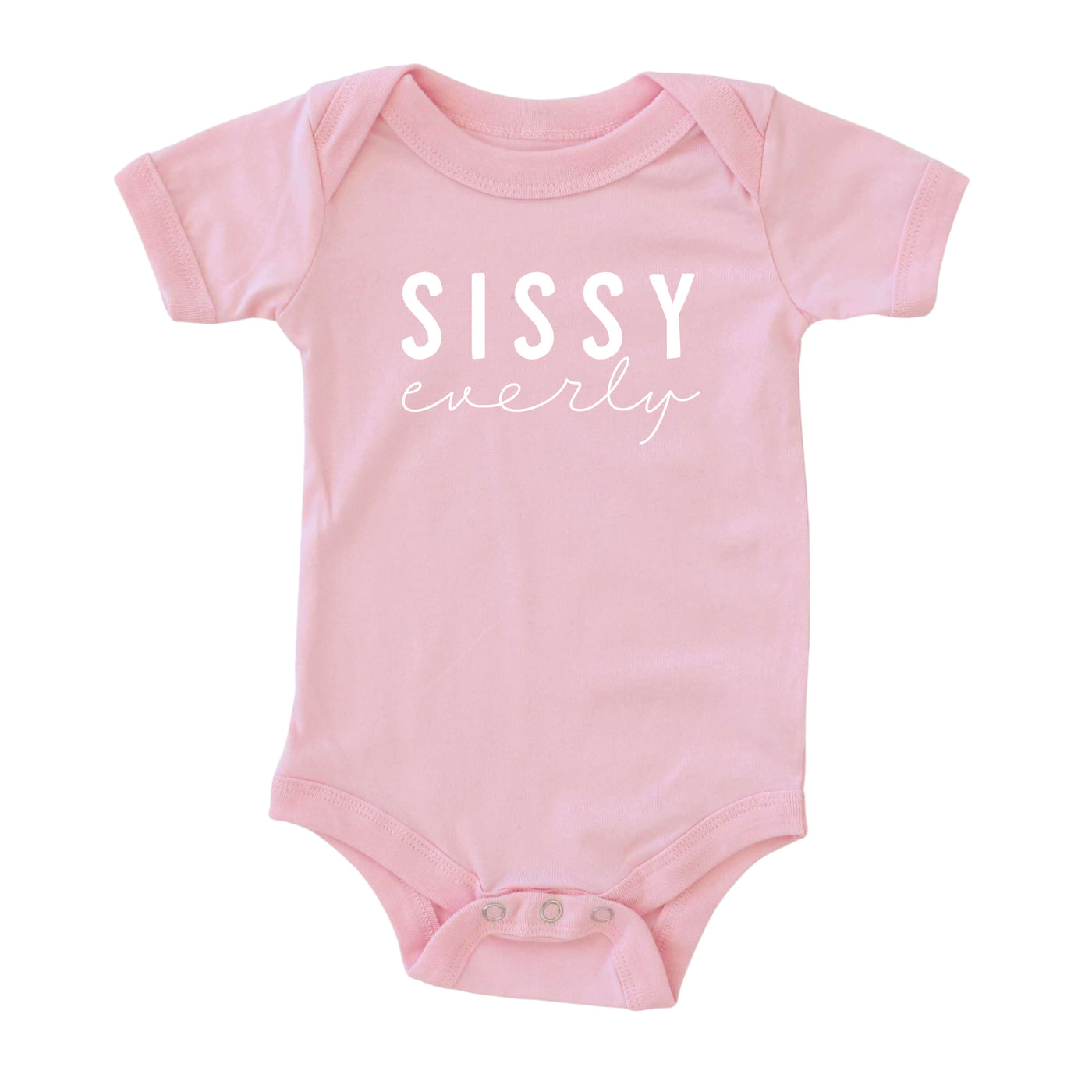 pink personalized sissy graphic onesie 