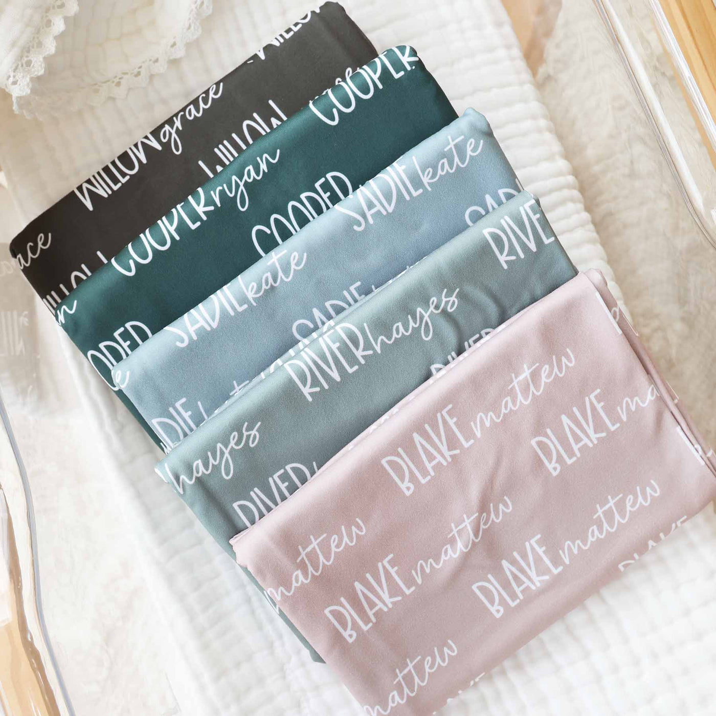 gender neutral personalized swaddles 