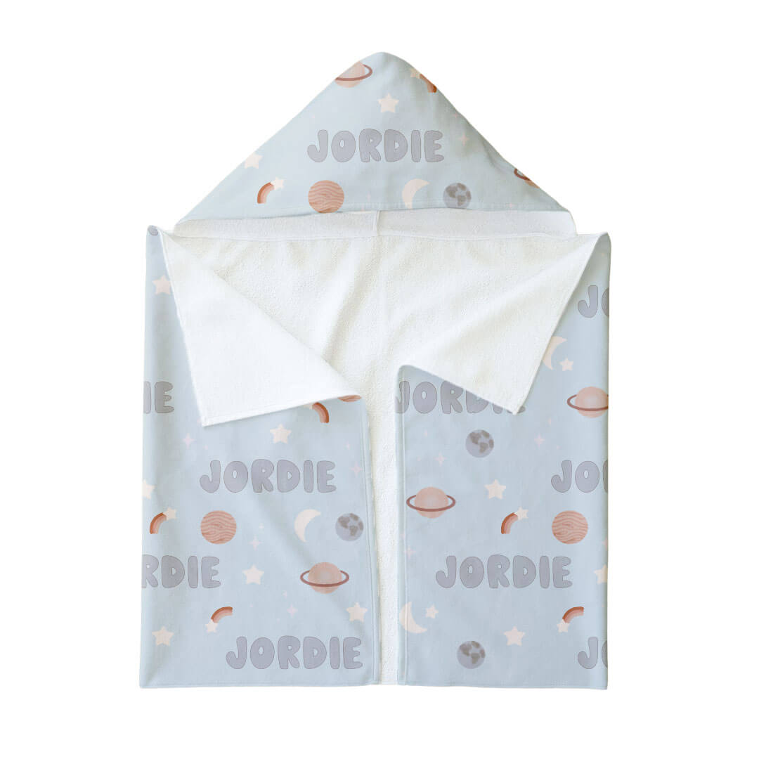 space kids hooded towel personalized 
