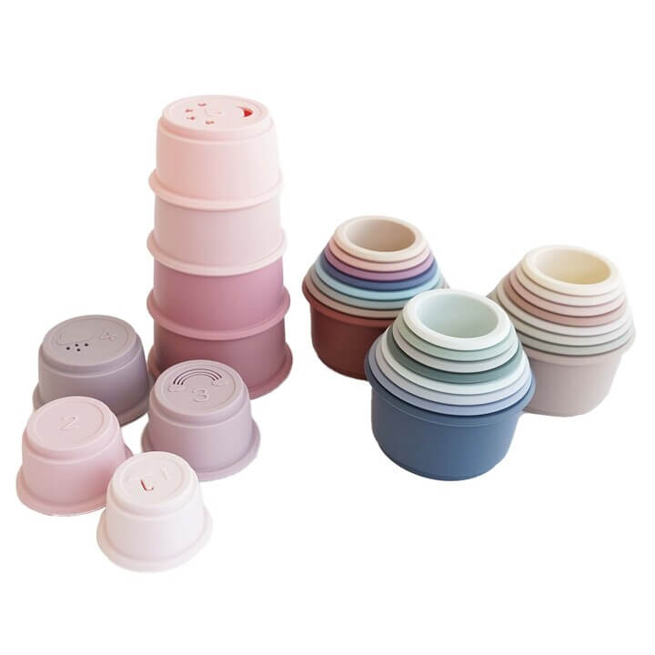 silicone stacking cups 