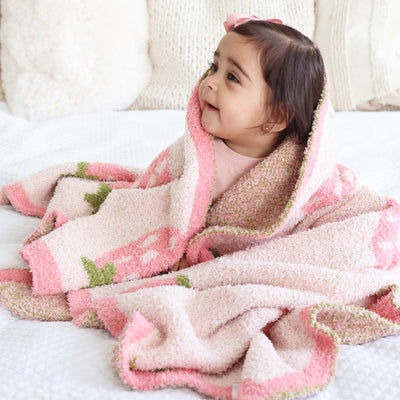strawberry toddler blanket luxe cloud 